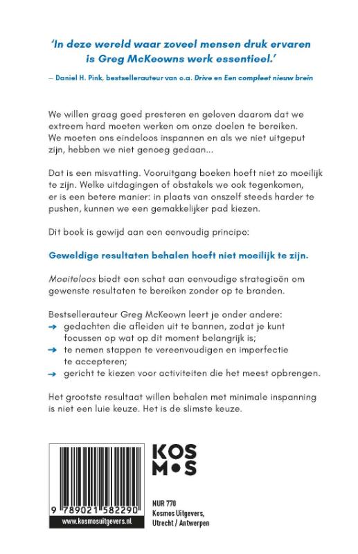 Achterkant van Moeiteloos