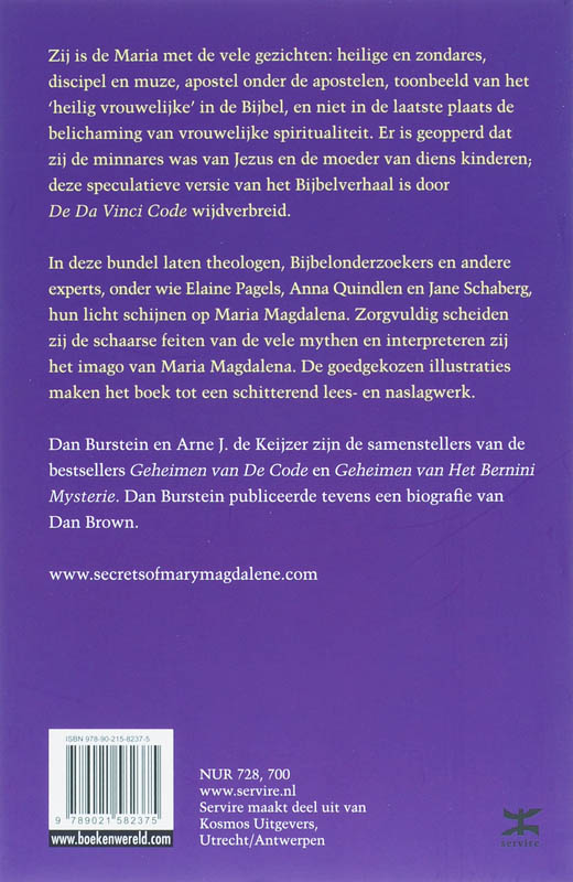 Achterkant van Geheimen van Maria Magdalena