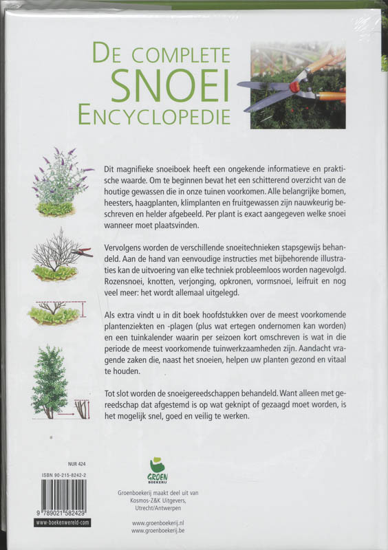 Achterkant van De complete snoeiencyclopedie
