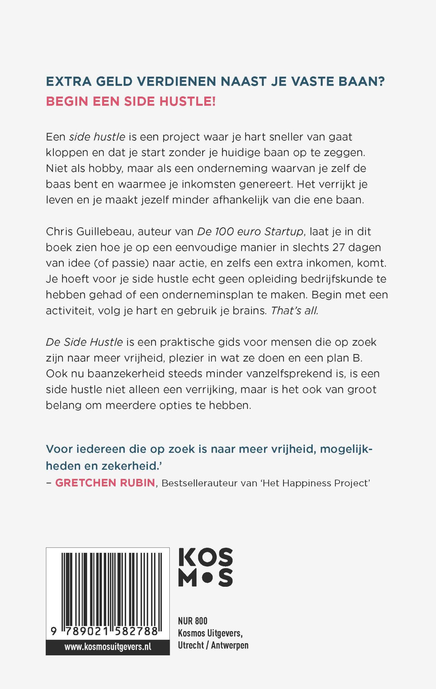 Achterkant van De Side Hustle