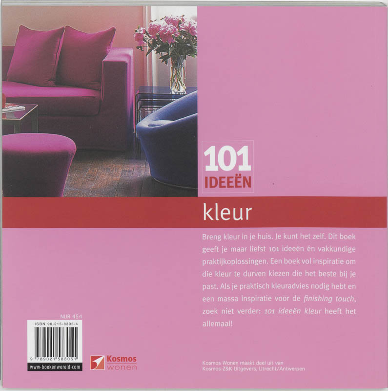 Achterkant van 101 ideeen kleur