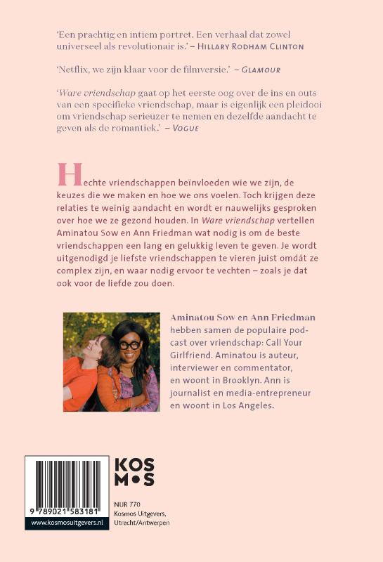 Achterkant van Ware vriendschap
