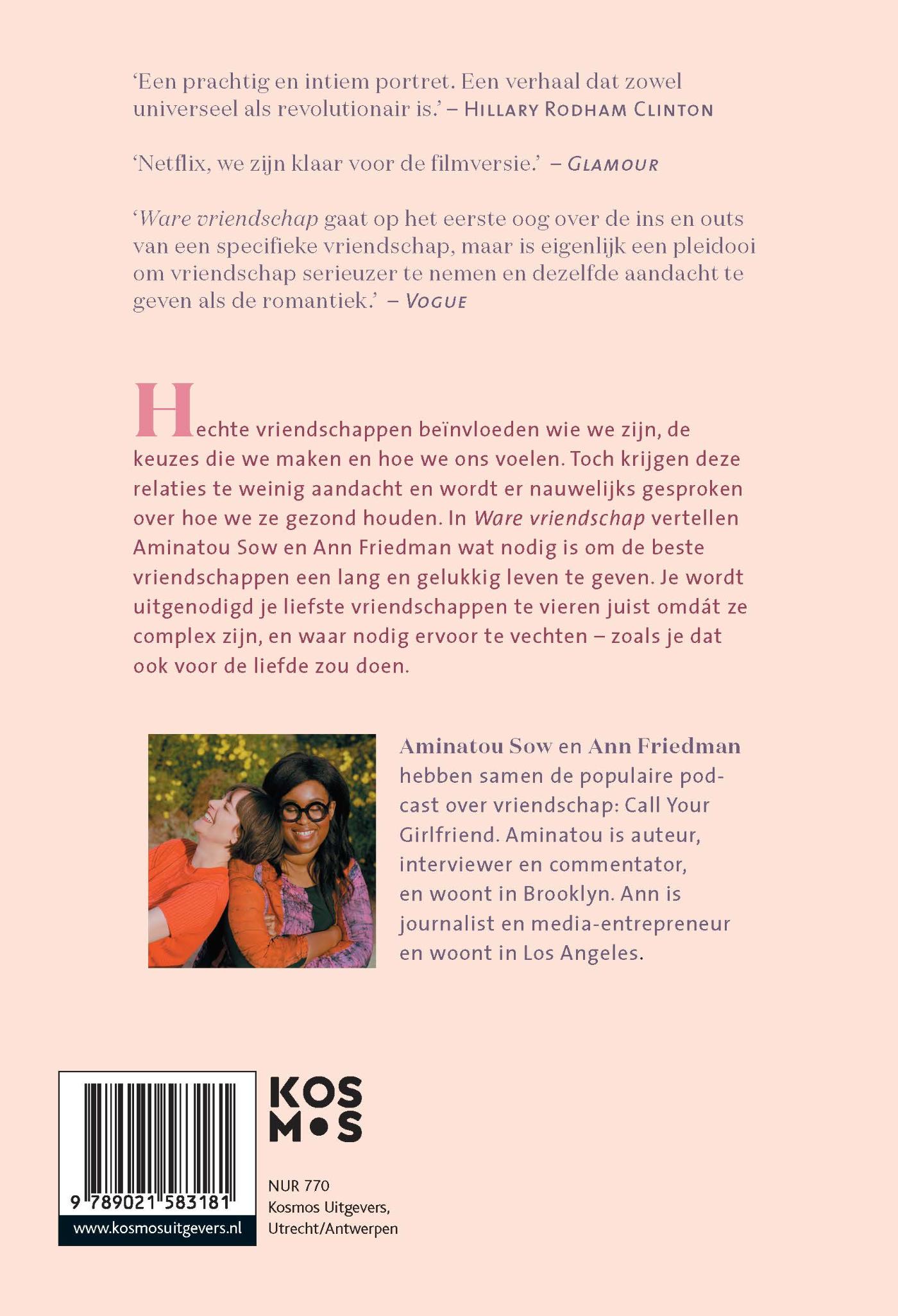 Achterkant van Ware vriendschap