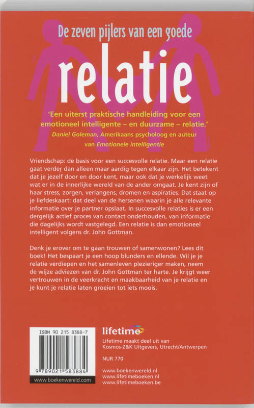 Achterkant van De zeven pijlers van een goede relatie
