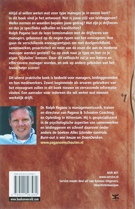 Achterkant van Het enneagram voor managers