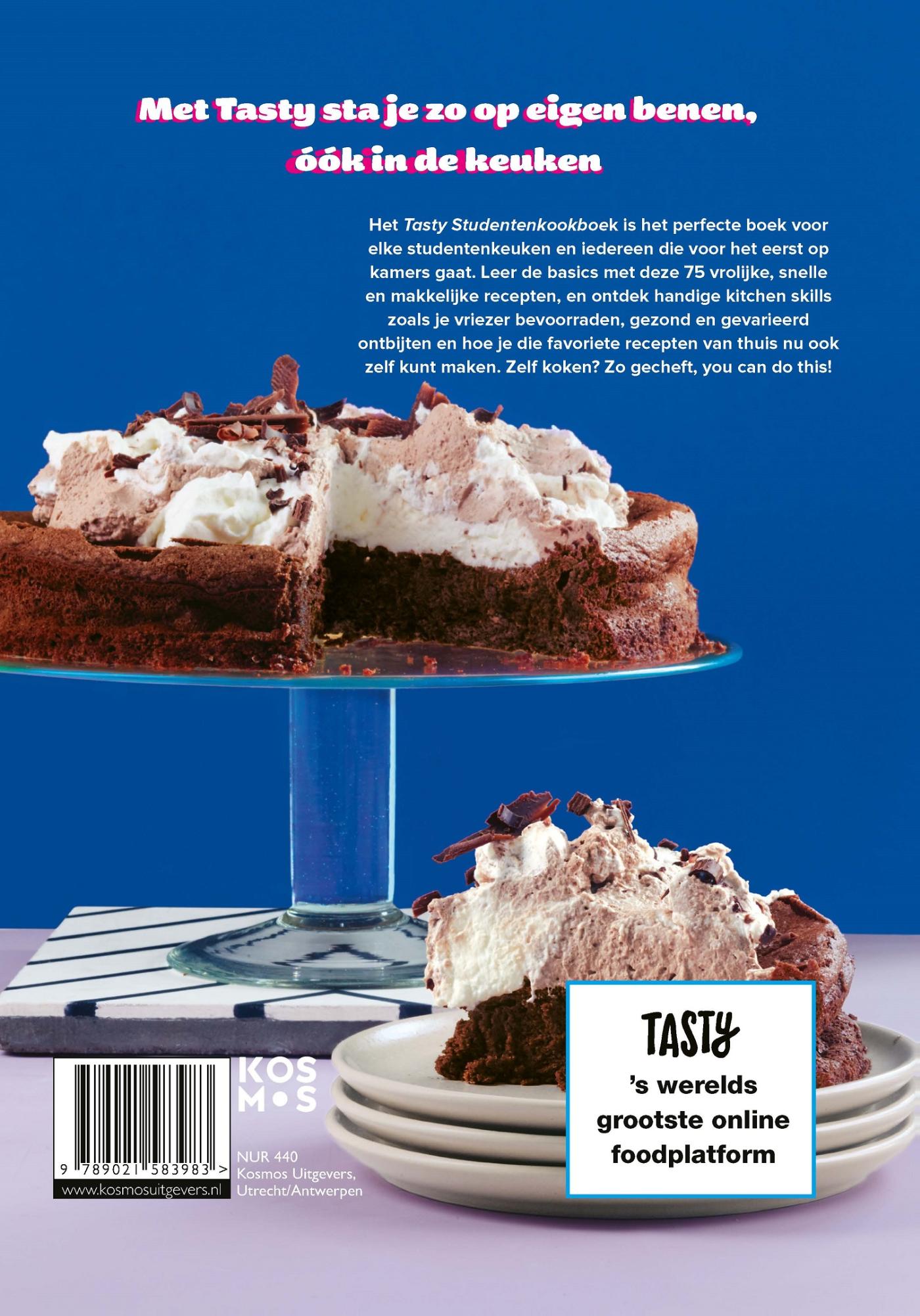 Achterkant van Tasty Studentenkookboek - Bijna volwassen