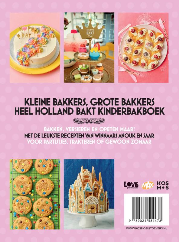 Achterkant van Heel Holland bakt kinderbakboek seizoen 2
