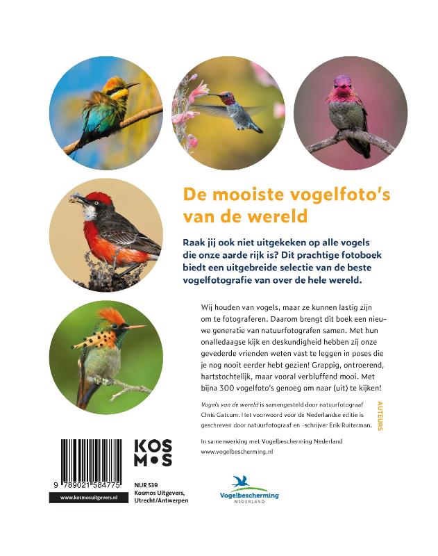 Achterkant van Vogels van de wereld