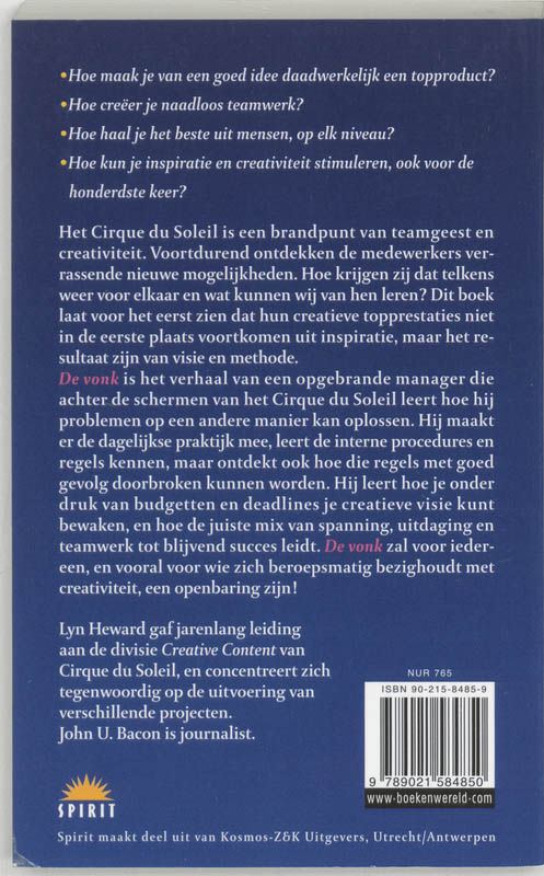Achterkant van De vonk