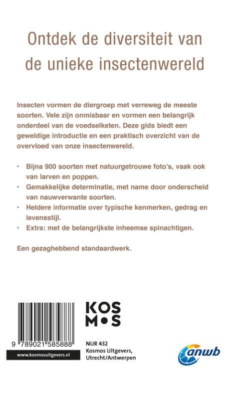 Achterkant van ANWB Insectengids