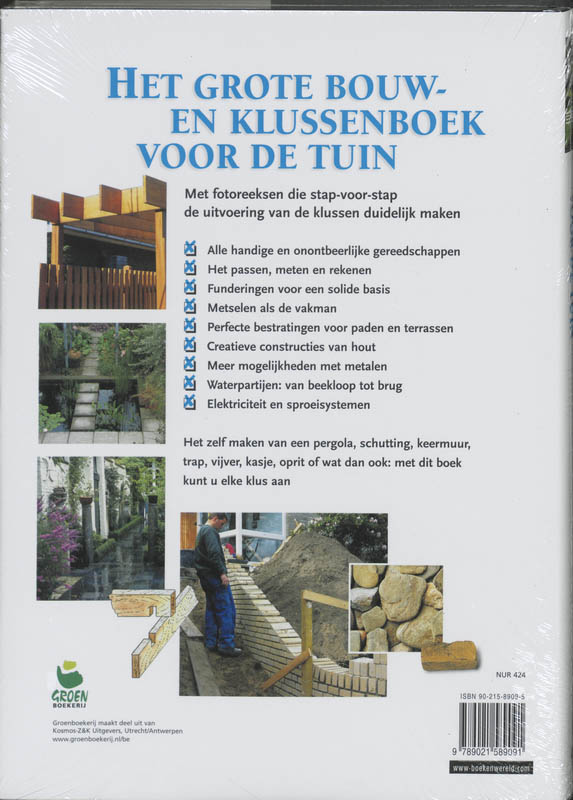 Achterkant van Het grote bouw- en klussenboek voor de tuin