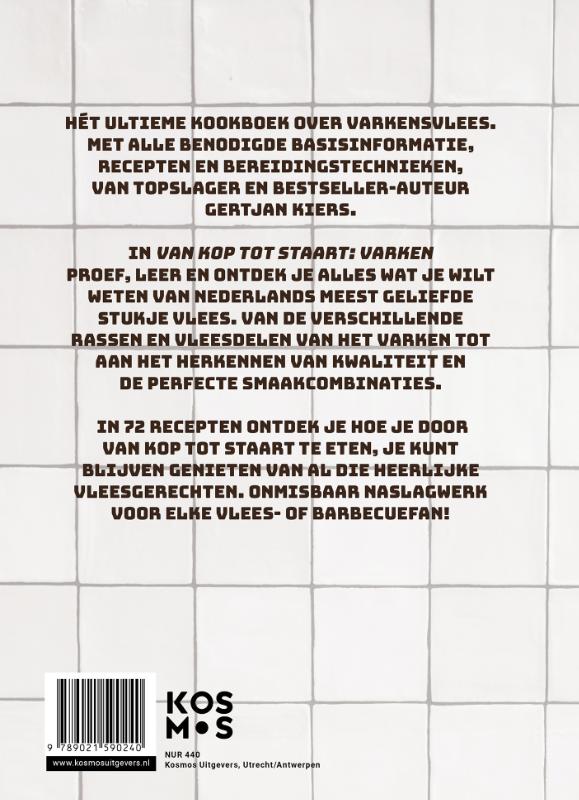 Achterkant van Van kop tot staart: varken