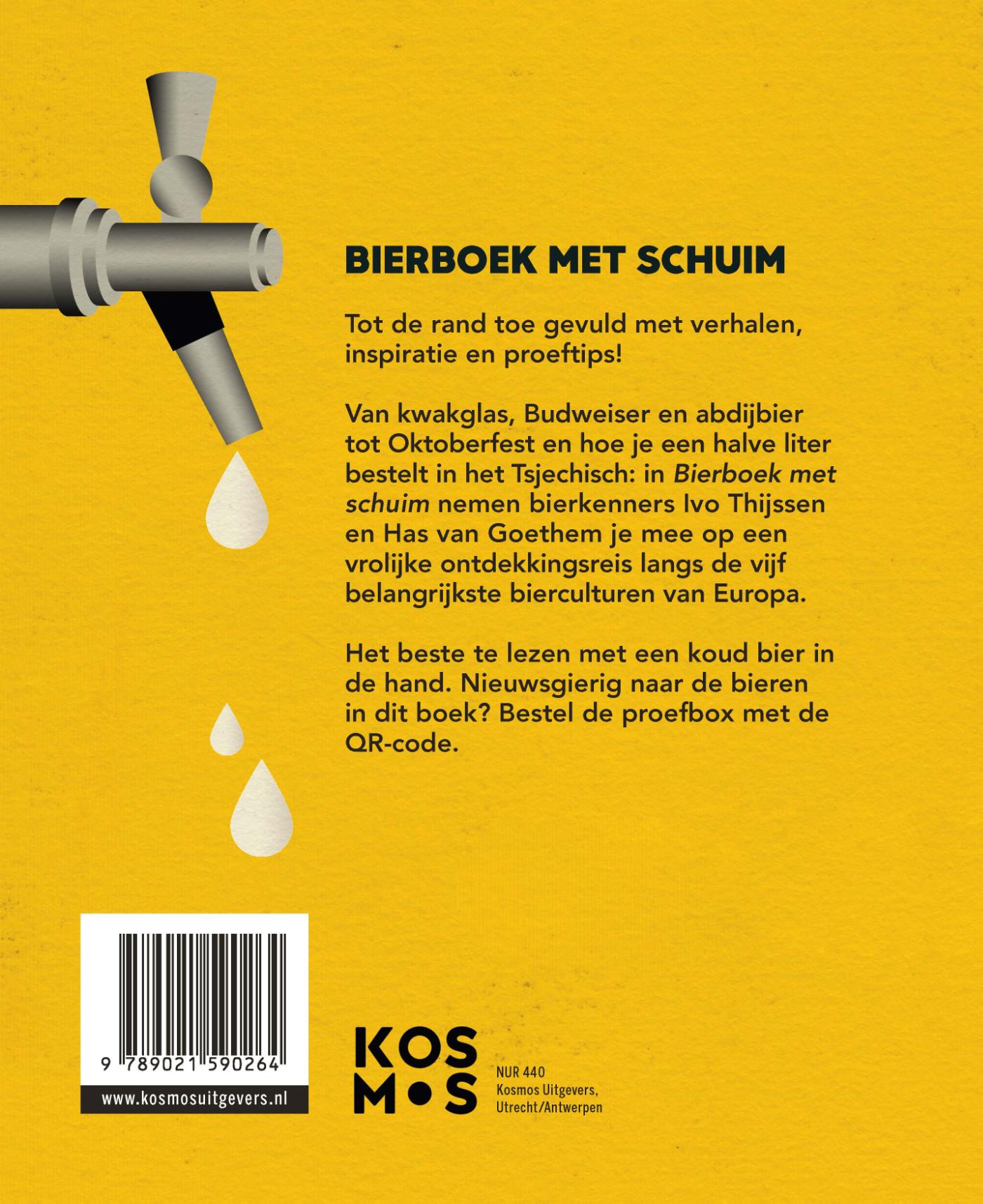 Achterkant van Bierboek met schuim