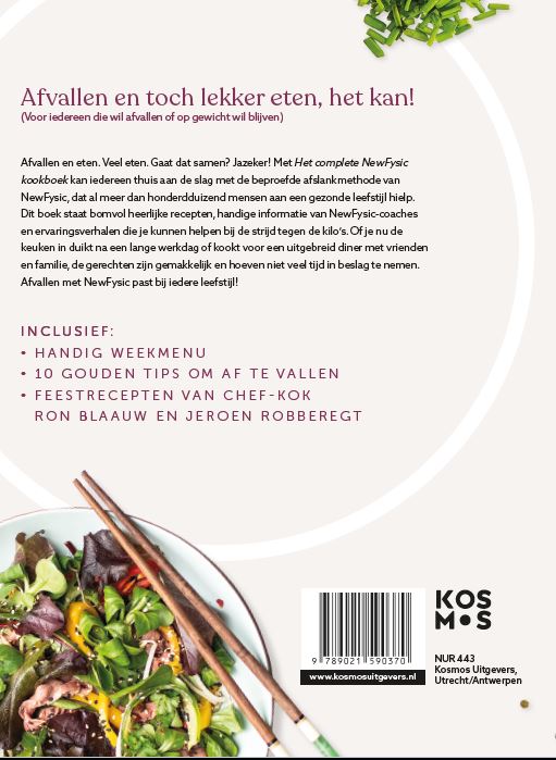 Achterkant van Het complete NewFysic Kookboek