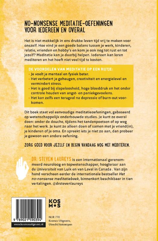Achterkant van Het no-nonsense meditatie oefenboek