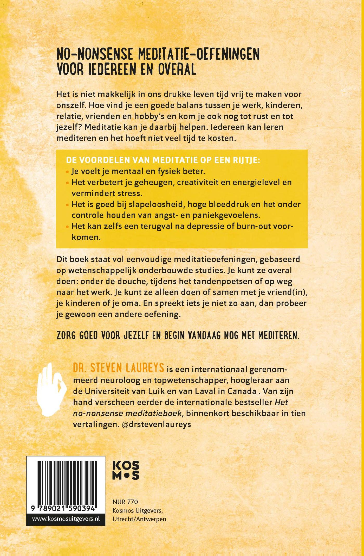 Achterkant van Het no-nonsense meditatie oefenboek