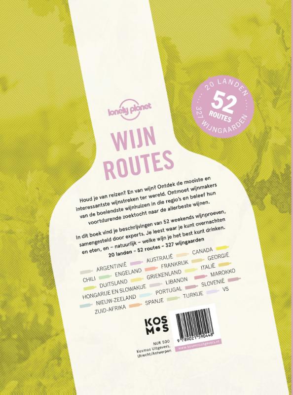 Achterkant van Wijnroutes