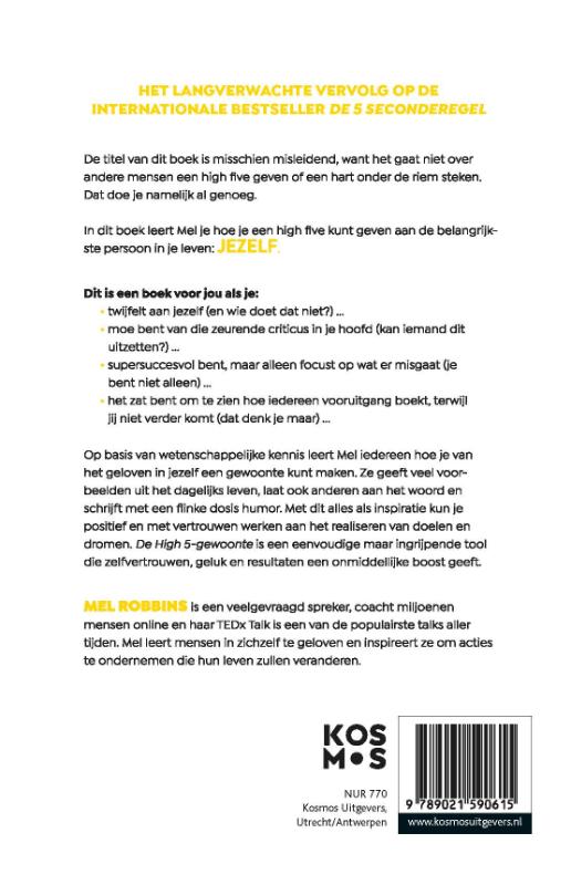 Achterkant van De High 5-gewoonte