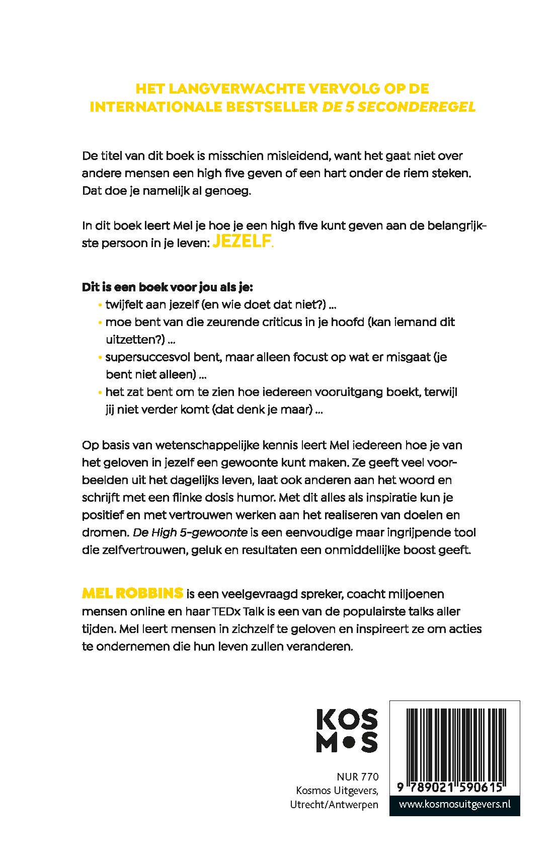 Achterkant van De High 5-gewoonte