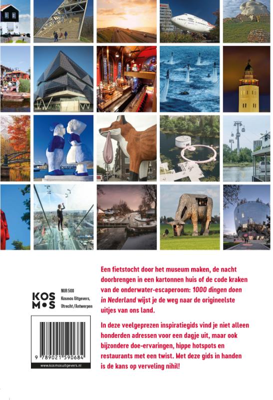 Achterkant van 1000 dingen doen in Nederland
