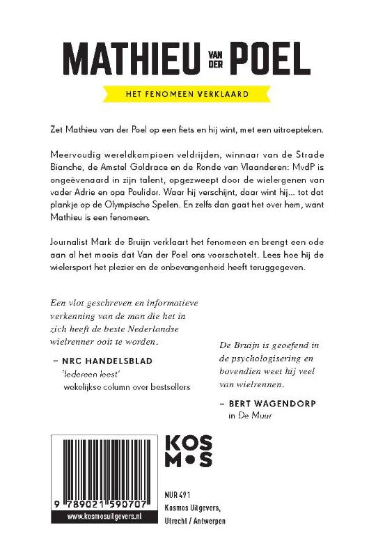 Achterkant van Mathieu van der Poel (geactualiseerde editie)