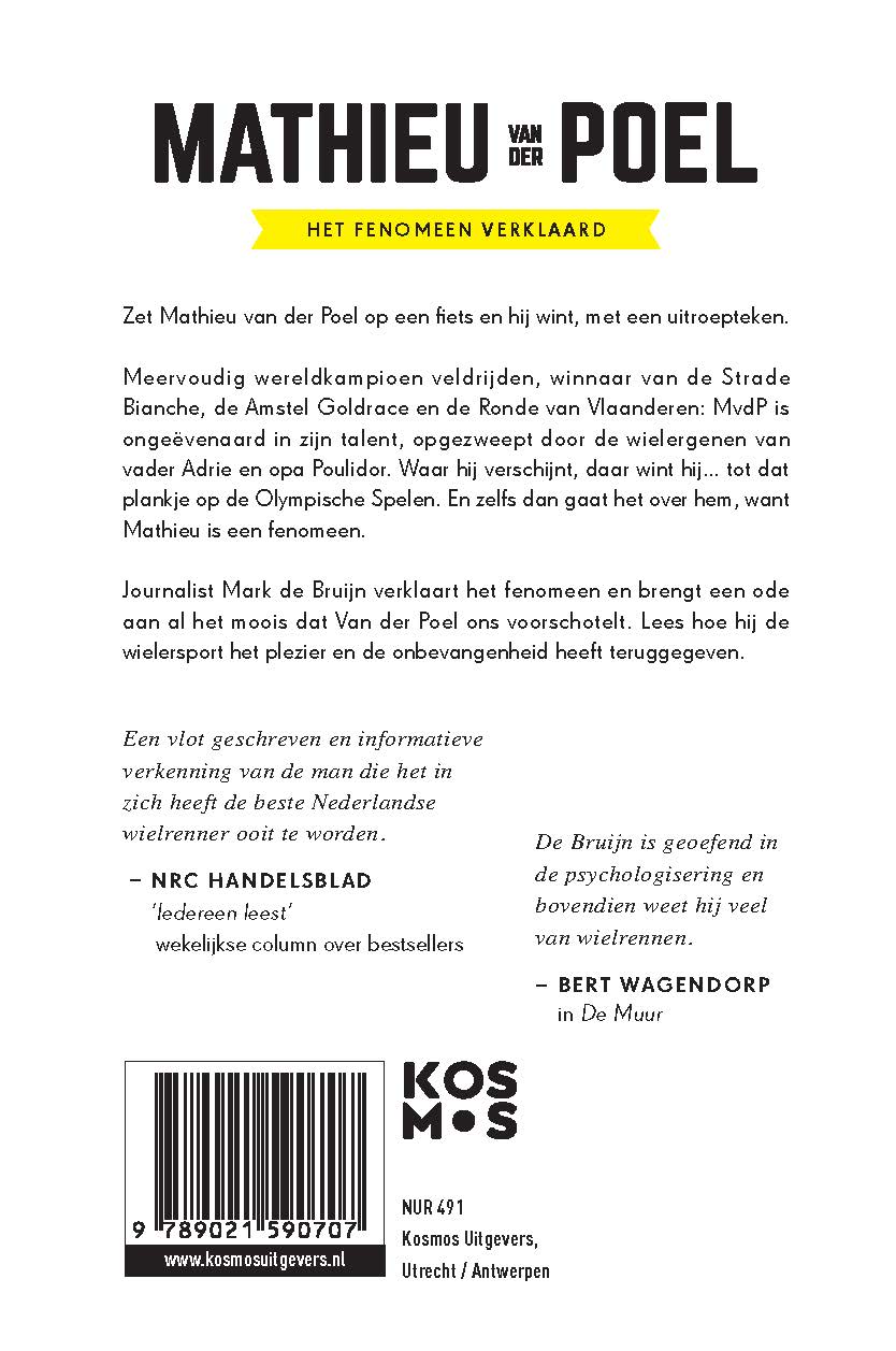 Achterkant van Mathieu van der Poel (geactualiseerde editie)