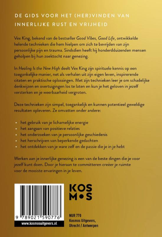 Achterkant van Healing Is the New High - Nederlandse editie