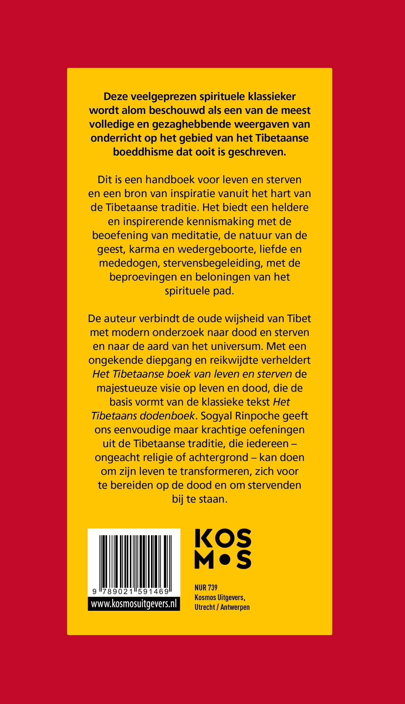 Achterkant van Het Tibetaanse boek van leven en sterven