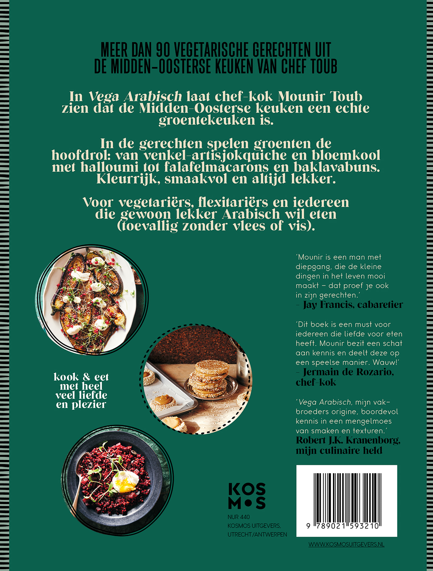 Achterkant van Chef Toub: Vega Arabisch