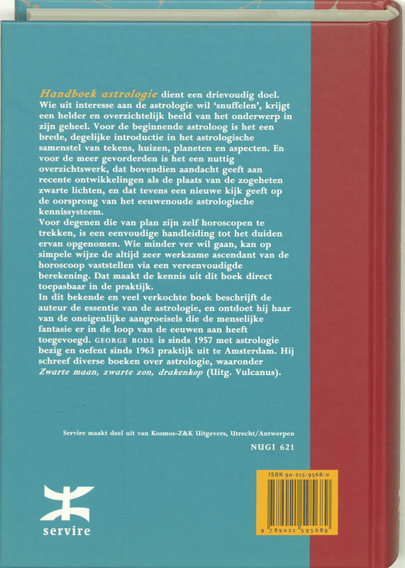 Achterkant van Handboek astrologie