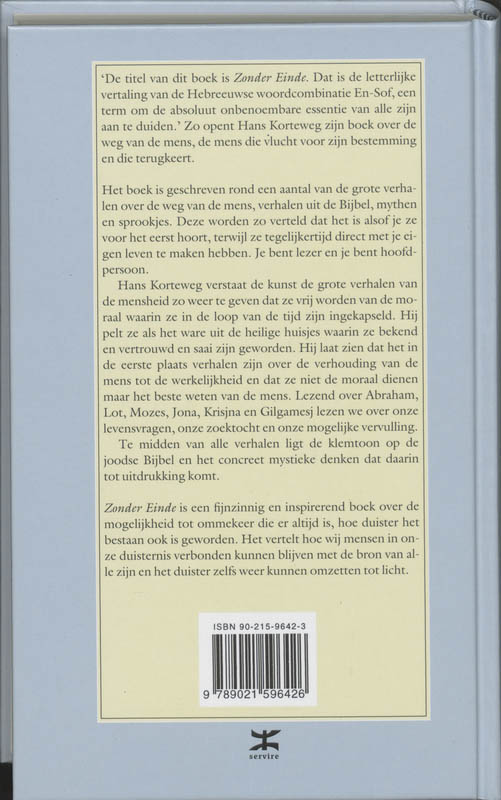 Achterkant van Zonder einde