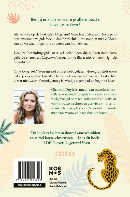 Achterkant van Ongetemd Leven - zelfbevrijdingsgids