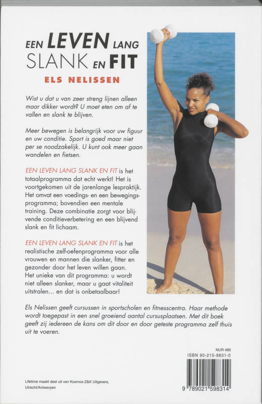 Achterkant van Een leven lang slank en fit