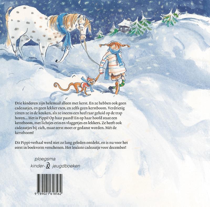 Achterkant van Pippi en de dansende kerstboom