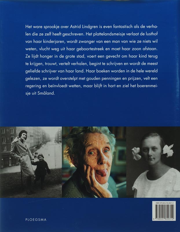 Achterkant van Astrid Lindgren