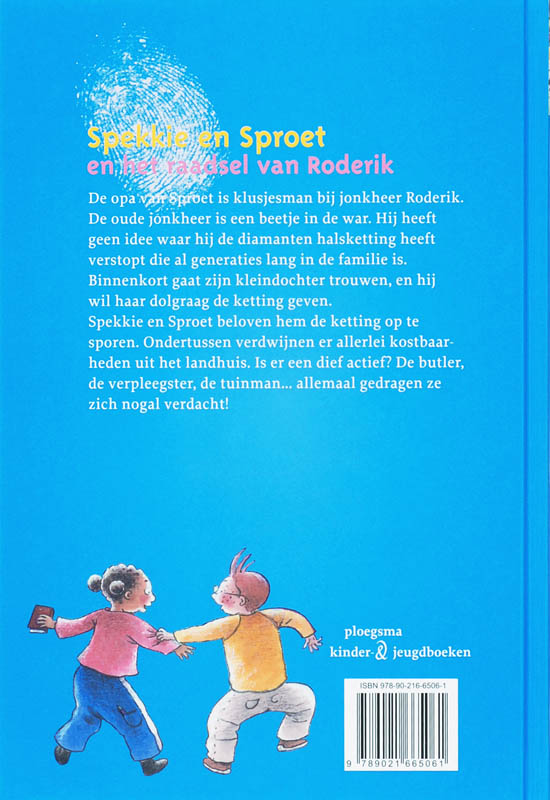 Achterkant van Spekkie en Sproet en het raadsel van Roderik