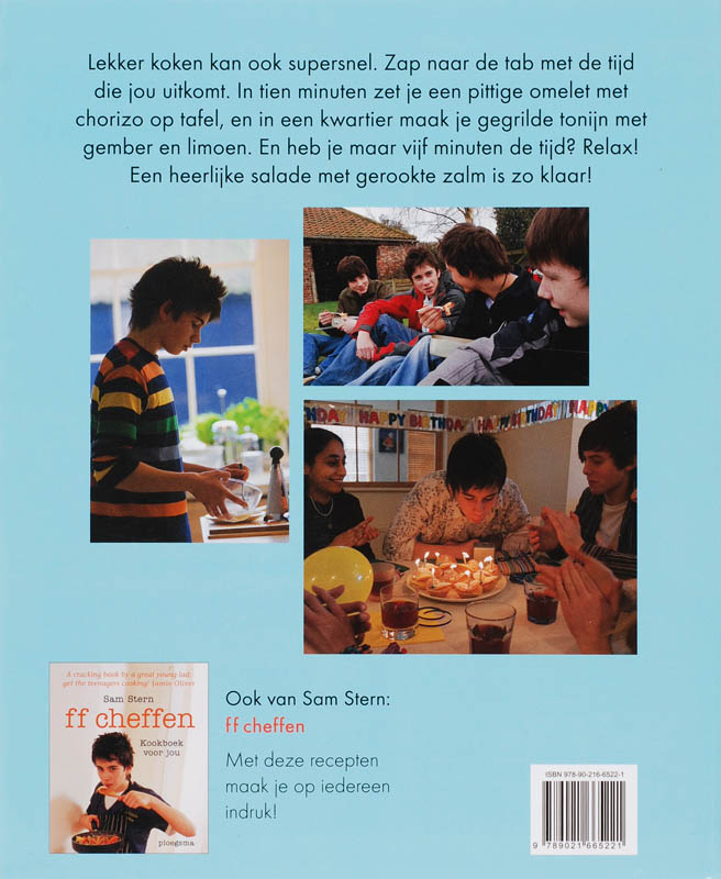 Achterkant van Super hap super snel