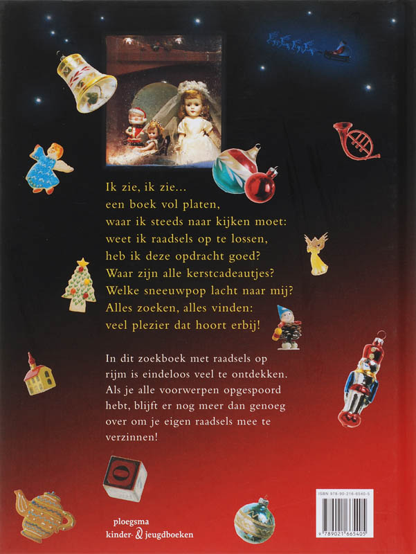 Achterkant van ik zie ik zie... een boek vol kerst