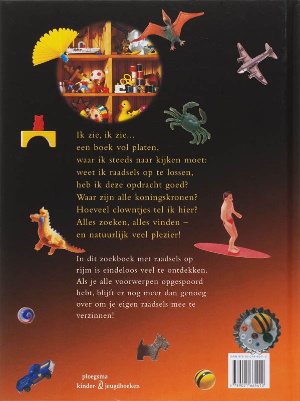 Achterkant van Ik zie ik zie... een boek vol raadsels