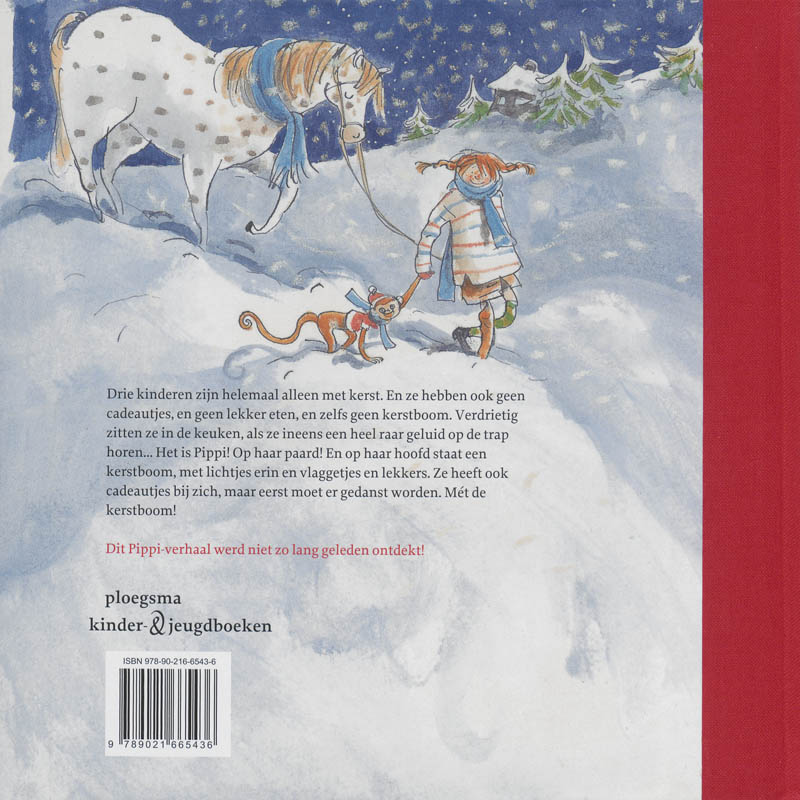 Achterkant van Pippi en de dansende kerstboom