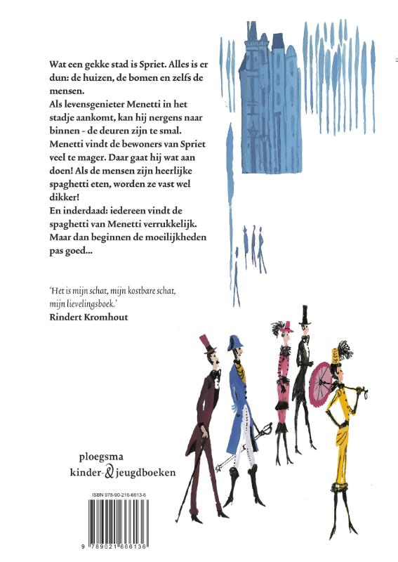 Achterkant van Spaghetti van Menetti