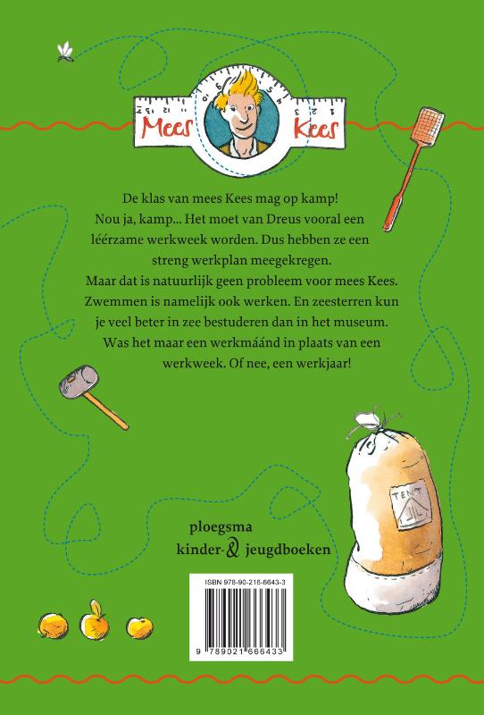 Achterkant van Mees Kees op kamp