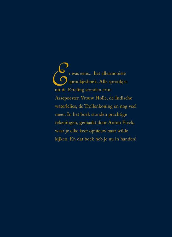 Achterkant van Sprookjesboek van De Efteling