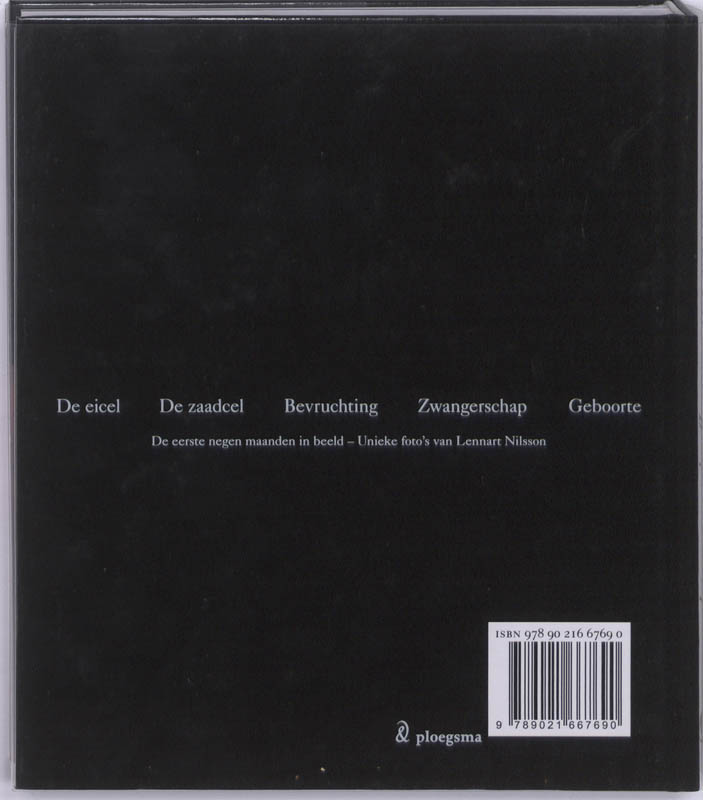 Achterkant van Begin van een leven