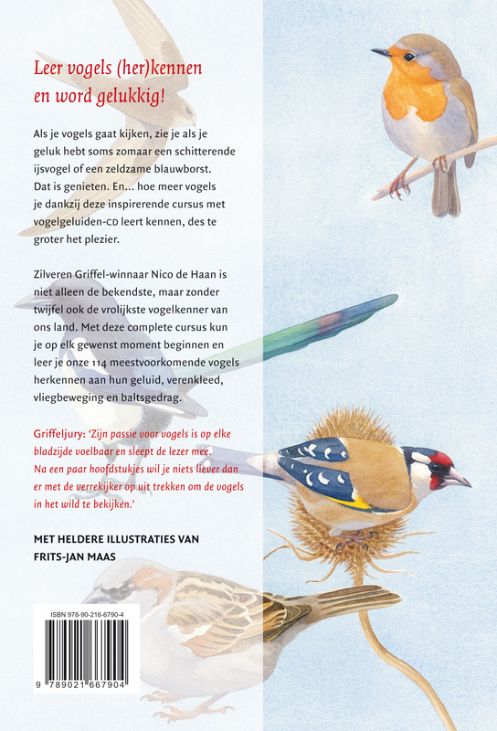 Achterkant van Vogels kijken is geluk