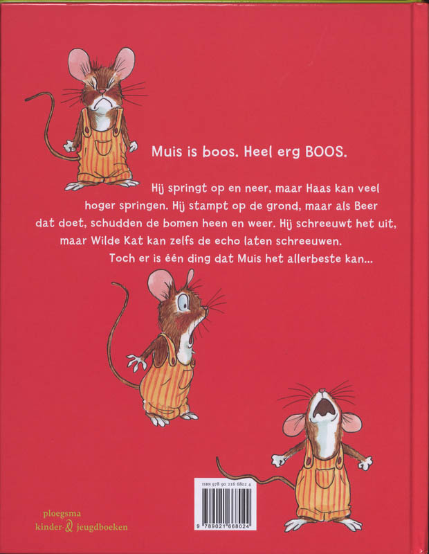 Achterkant van boos Boos BOOS