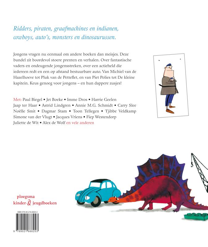 Achterkant van Ridders, dino's en piraten