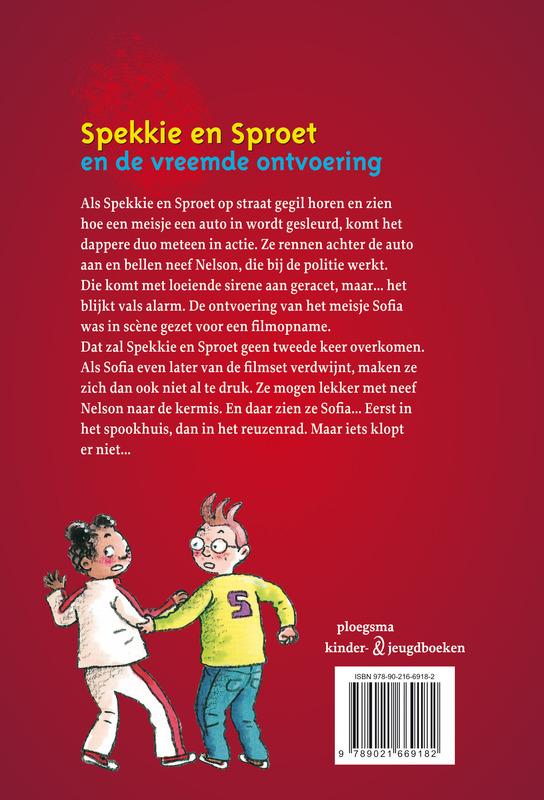 Achterkant van Spekkie en Sproet en de vreemde ontvoering