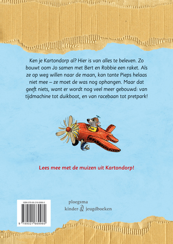 Achterkant van De muizen uit Kartondorp