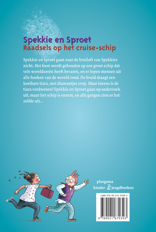 Achterkant van Raadsels op het cruise-schip